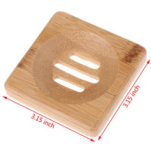 Load image into Gallery viewer, Natural Wooden Bamboo Soap Dish Wooden Soap Tray Holder Storage Soap Rack Plate Box Container For Bath Shower Plate Bathroom
