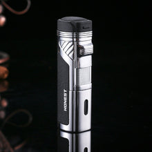 Load image into Gallery viewer, HONEST 4 Jet Flame Metal Cigar Lighter Butane Cigarette Torch Arc Lighter Lighter Gadgets For Gifts
