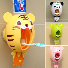 Load image into Gallery viewer, Practical Strong Suction Sucker Funny Cartoon Bathroom Household Toothbrush Holder Kids Children Automatic Toothpaste Dispenser
