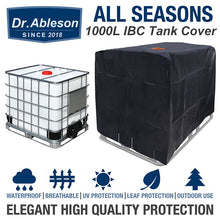 Load image into Gallery viewer, Outdoor Garden Cover For Rain Water Tank 1000 liters IBC Container Foil Waterproof Anti-Dust Cover Sun Snow Protection Covers
